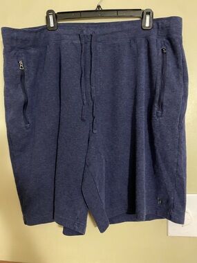 Polo by Ralph Lauren Navy Drawstring Athletic Shorts with Zip Pockets